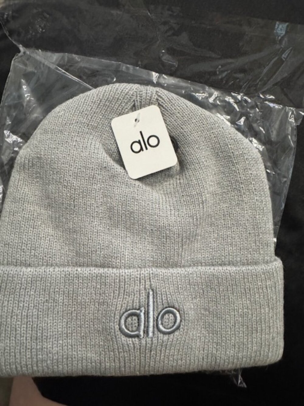 Alo Inspired Beanie Grey New One Size